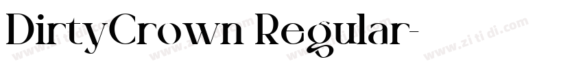 DirtyCrown Regular字体转换
